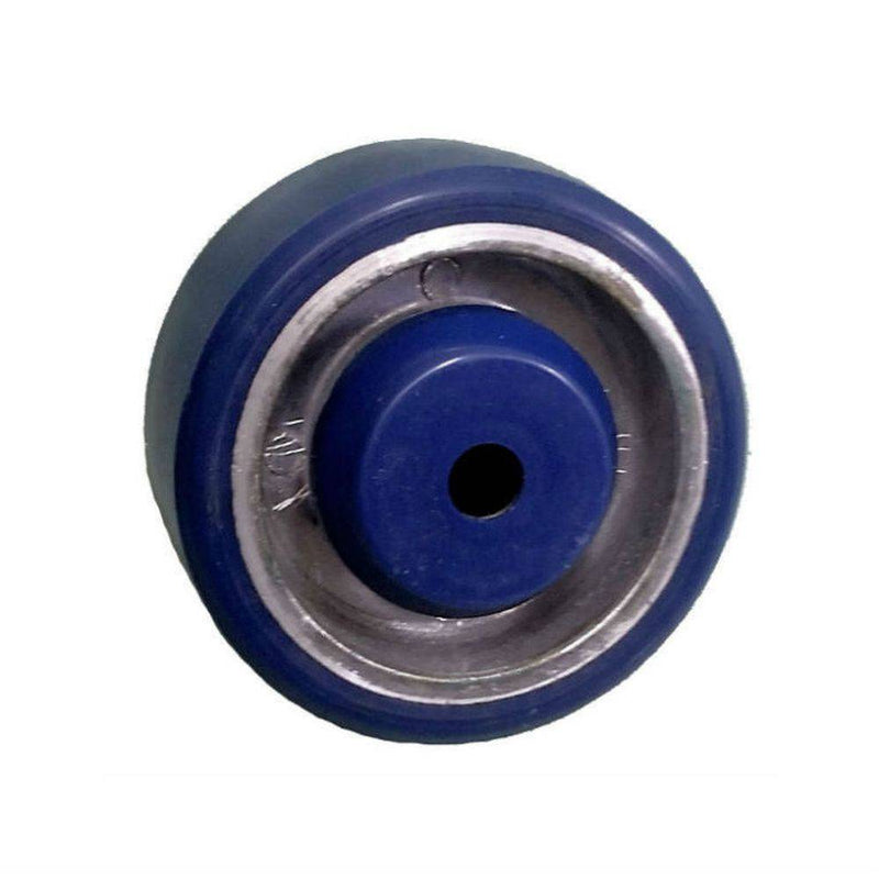 3" x 1-1/4" Polyon Aluminum Wheel Blue/Silver - 380 lbs. Capacity - Durable Superior Casters