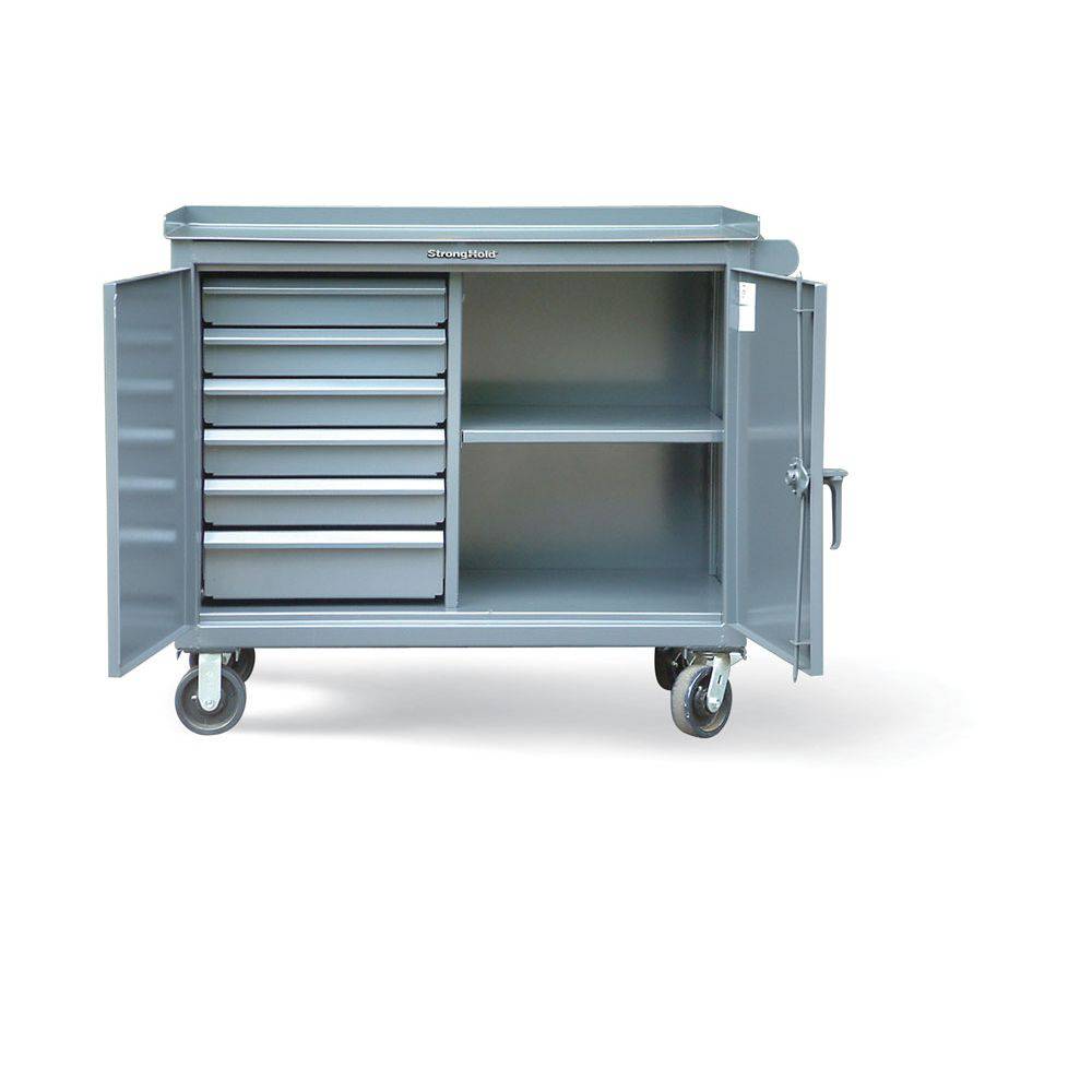 Tool And Maintenance Cart With 6 Drawers - Strong Hold