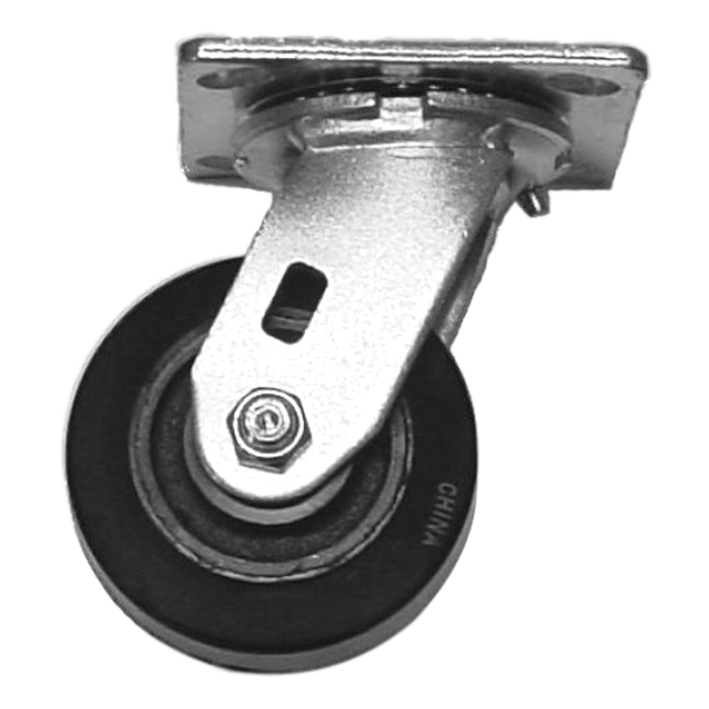 4" x 2" Mold-On Rubber Cast Wheel Swivel Caster - 400 lbs. Capacity - Durable Superior Casters