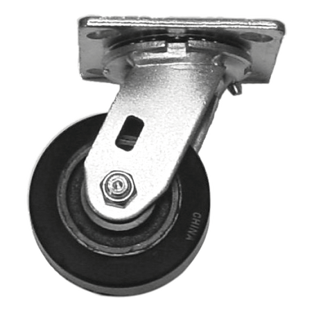 4" x 2" Mold-On Rubber Cast Wheel Swivel Caster - 400 lbs. Capacity - Durable Superior Casters