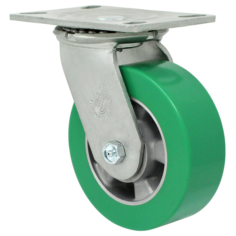 6" x 2" Champion Wheel Swivel Caster - 1200 lbs. Capacity - Durable Superior Casters
