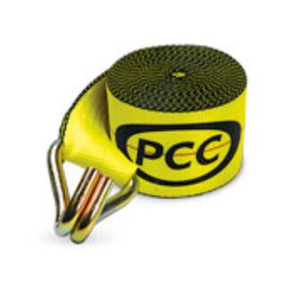 Winch Straps w/ Wire Hook 4" x 30' (Pack of 2) - PCC