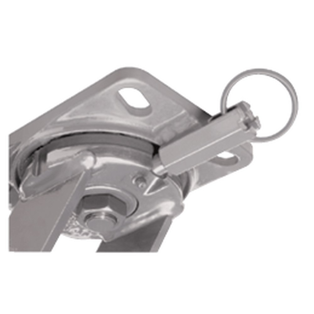 4" x 2" Polymadic Wheel Swivel Caster w/ Top Lock Brake - 600 lbs. capacity - Durable Superior Casters