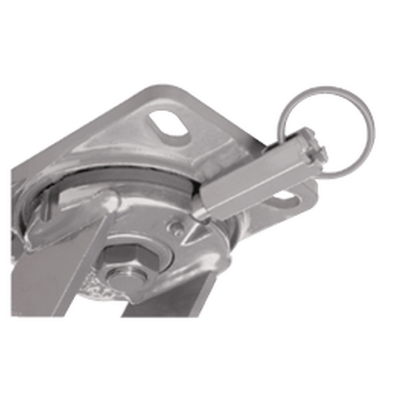 4" x 2" Polymadic Wheel Swivel Caster w/ Top Lock Brake - 600 lbs. capacity - Durable Superior Casters