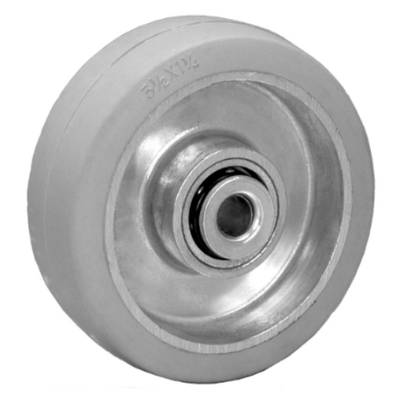 4" x 1-1/4" Mold-On Aluminum Wheel w/ Ball Bearing - 300 lbs. Capacity - Durable Superior Casters