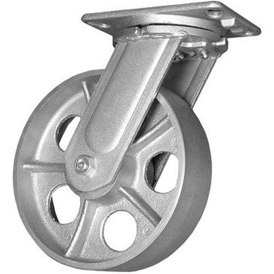8" x 2-1/2" Semi-Steel Wheel Swivel Caster - 1600 lbs. capacity - Durable Superior Casters