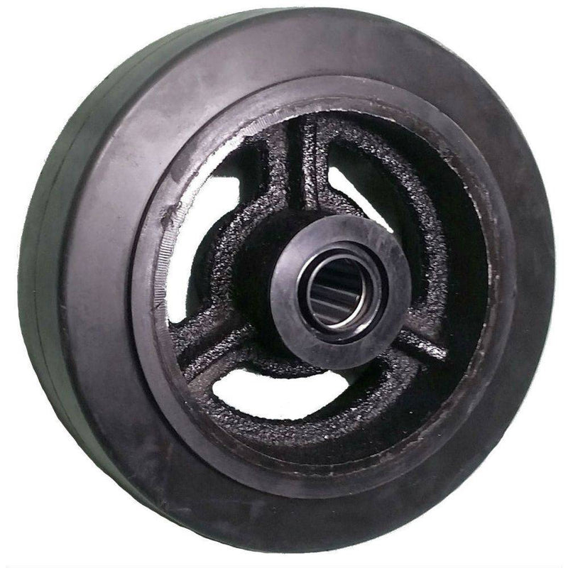 5" x 2" Mold-On Rubber Cast Wheel - 400 lbs. Capacity - Durable Superior Casters