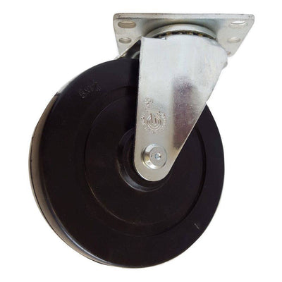 5" x 1-1/4" Soft Rubber Wheel Swivel Caster - 350 lbs. Capacity - Durable Superior Casters