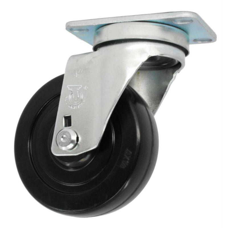 4" x 1-1/4" Hard Rubber Wheel Swivel Caster - 350 lbs. Capacity - Durable Superior Casters