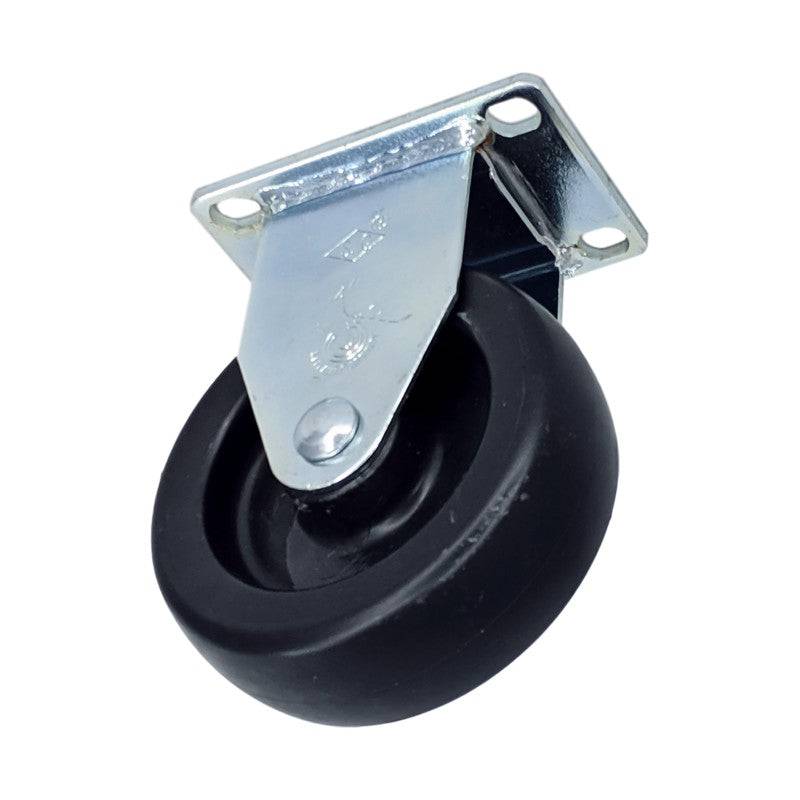 4" x 1-1/4" Polyolefin Wheel Rigid Caster - 350 lbs. Capacity (4-Pack) - Durable Superior Casters