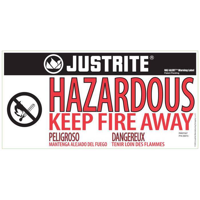 Sure-Grip Ex Hazardous Material Steel Safety Cab., 90 Gal, 2 s/c Dr - Justrite