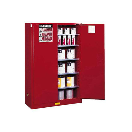 Sure-Grip Ex Combustibles Safety Cabinet For Paint, 60 Gal, 2 S/C Dr - Justrite