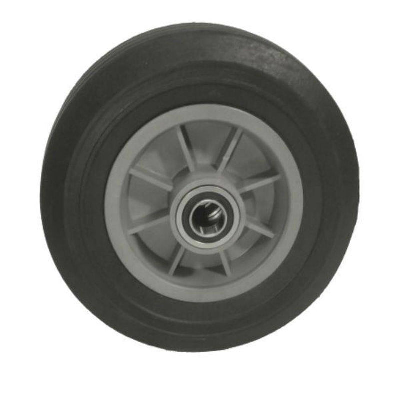 8" x 2-1/2" Eco-Rubber Flat Free Wheel (Centered Hub) - 450 lbs. Capacity - Durable Superior Casters