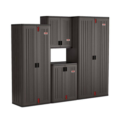 Tall Storage 4 Shelf Cabinet - Gray - Suncast Commercial