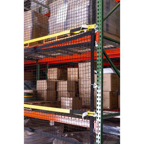 Industrial Rack Netting Modular Pallet Rack Safety Netting - Standard/J-Hook Attachments ...