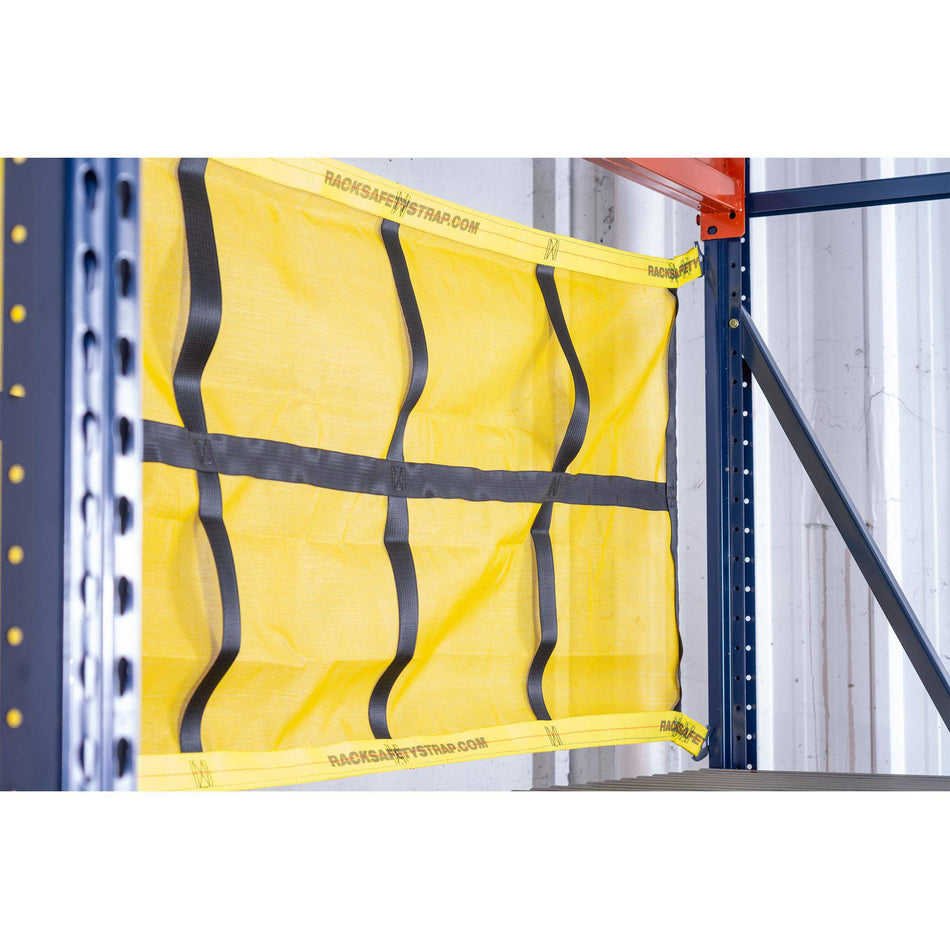 Pallet Rack Safety Nets - Standard/J-Hook Attachments - Adrian's Safety Solutions