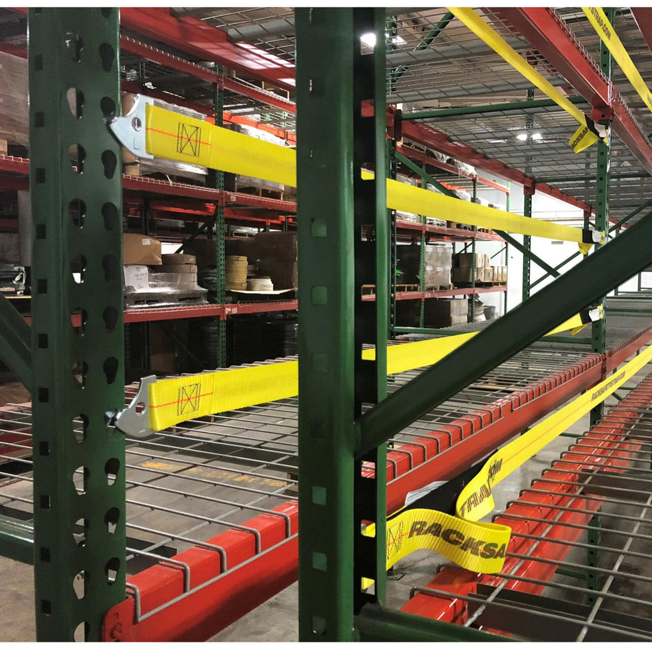 Red Racking Safety Clips Pallet Rack Safety Straps – Source 4 Industries