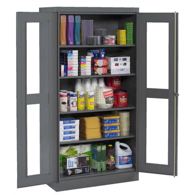 Standard C-Thru Storage Cabinet (Unassembled) 36"w x 24"d x 72"h - Tennsco
