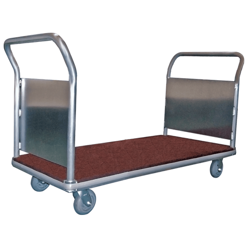 Luggage Platform Truck Carpeted w/ Two Handles - B&P Manufacturing