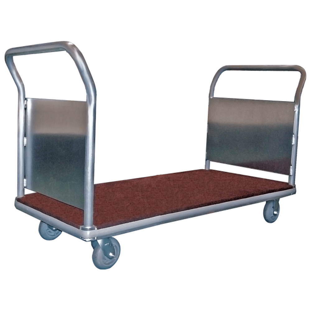 Luggage Platform Truck Carpeted w/ Two Handles - B&P Manufacturing