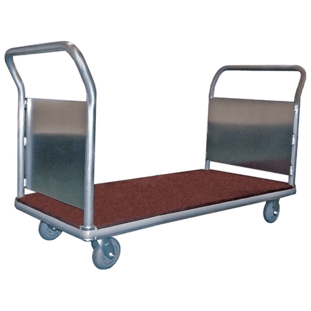 Luggage Platform Truck Carpeted w/ Two Handles - B&P Manufacturing