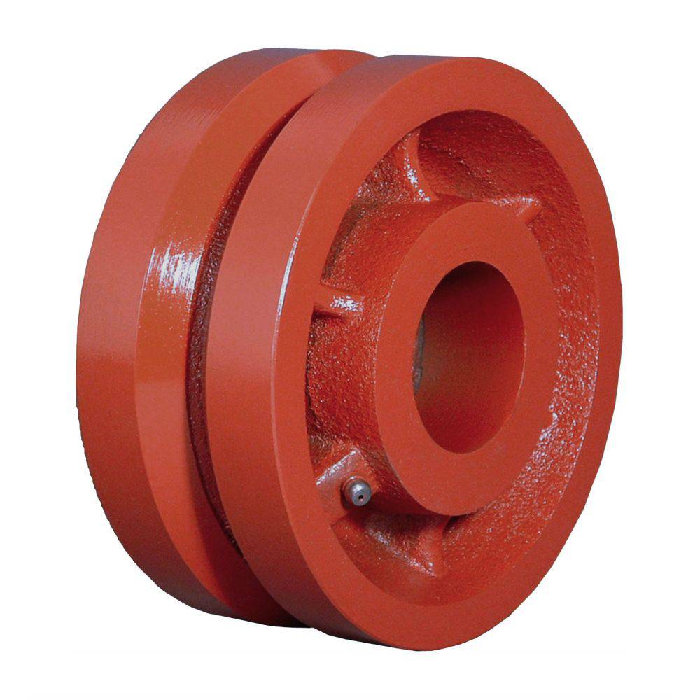 6" x 2-1/2" Ductile Steel V-Groove Wheel - 3500 Lbs. Capacity - Durable Superior Casters