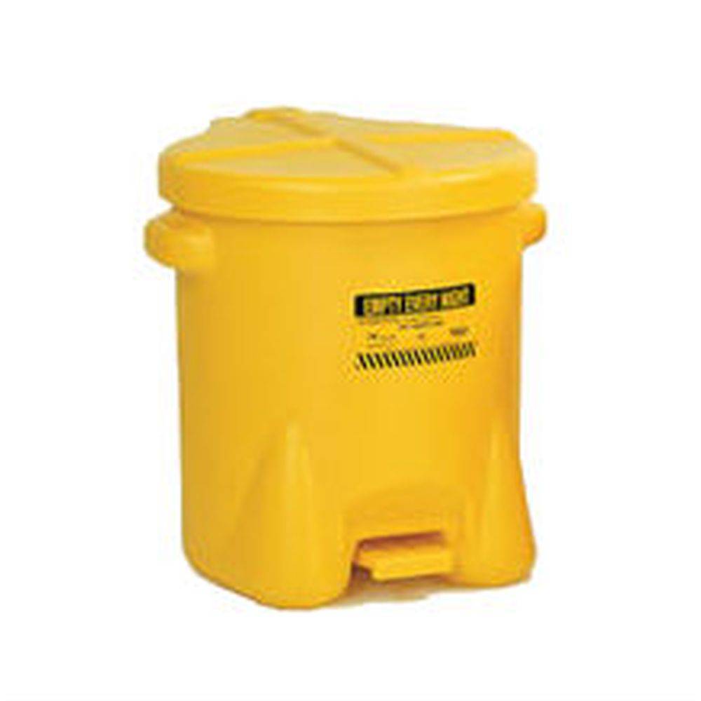 Oily Waste Can 6 Gal. Yellow Poly - Eagle Manufacturing