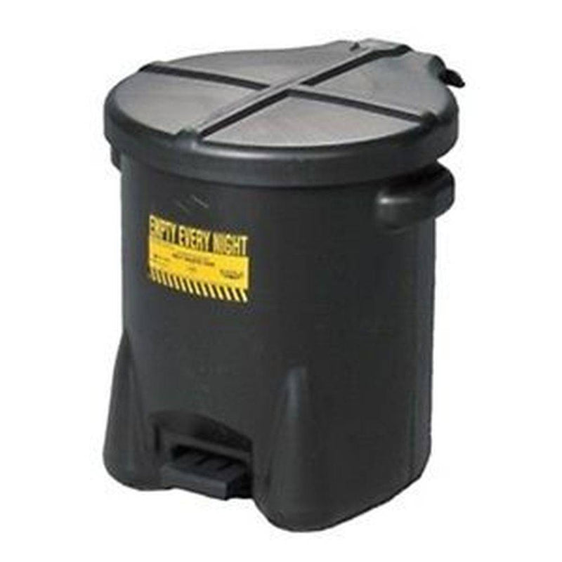Oily Waste Can 6 Gal. Black Poly - Eagle Manufacturing