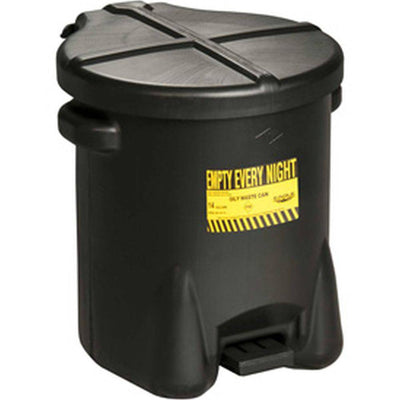 Oily Waste Can 14 Gal. Black Poly - Eagle Manufacturing