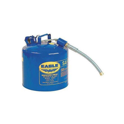 Type II Safety Can, 5 Gal. Blue with 7/8" O.D. Flex Spout - Eagle Manufacturing