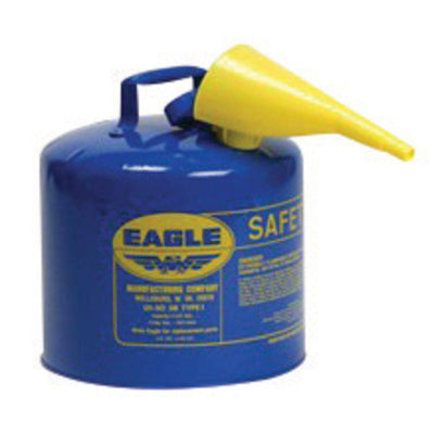 Type I Safety Can 5 Gal. Blue with F-15 Funnel - Eagle Manufacturing