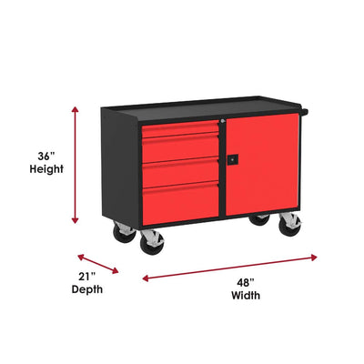 Valley Craft Deluxe Mobile Workbenches - F89613RB