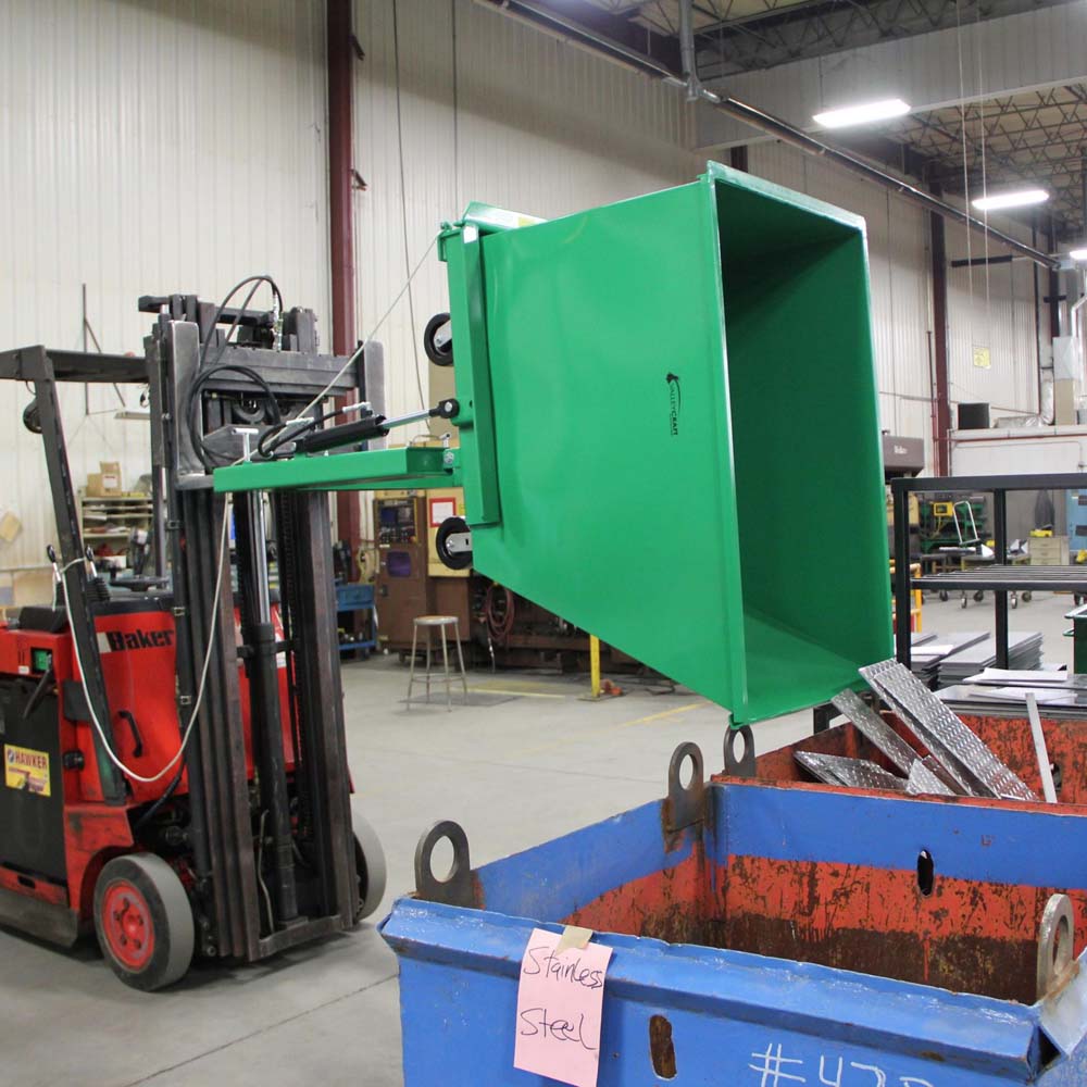 Valley Craft Forklift Attachment for Powered Self-Dumping System - F89681