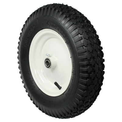 16" Pneumatic Wheel Barrow Wheel - 650lb. Capacity - Durable Superior Casters