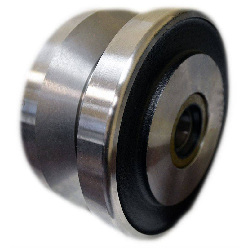 8" x 3" Forged Steel V-Groove Wheel (Plain Bore) - 6000 Lbs. Capacity - Durable Superior Casters