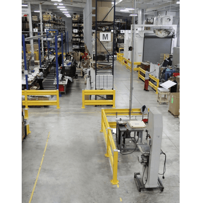 Heavy Duty Warehouse Double Guard Rail Starter Unit - Handle-It