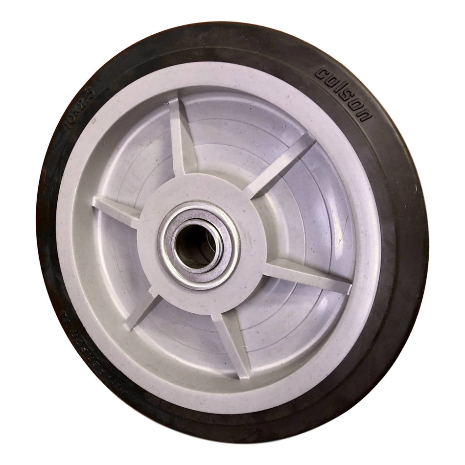 10" x 2-1/2" Mold-On Rubber Centered Hub 1" Bearing  - 800 lbs. Cap. - Dutro