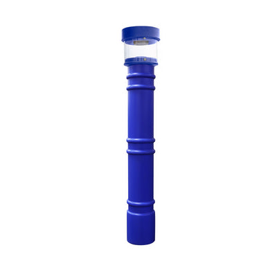UV Powered Lighted Bollard Covers for 4" and 6" Pipe-LIGHTED-BL-UV+INSERT-Source 4 Industries