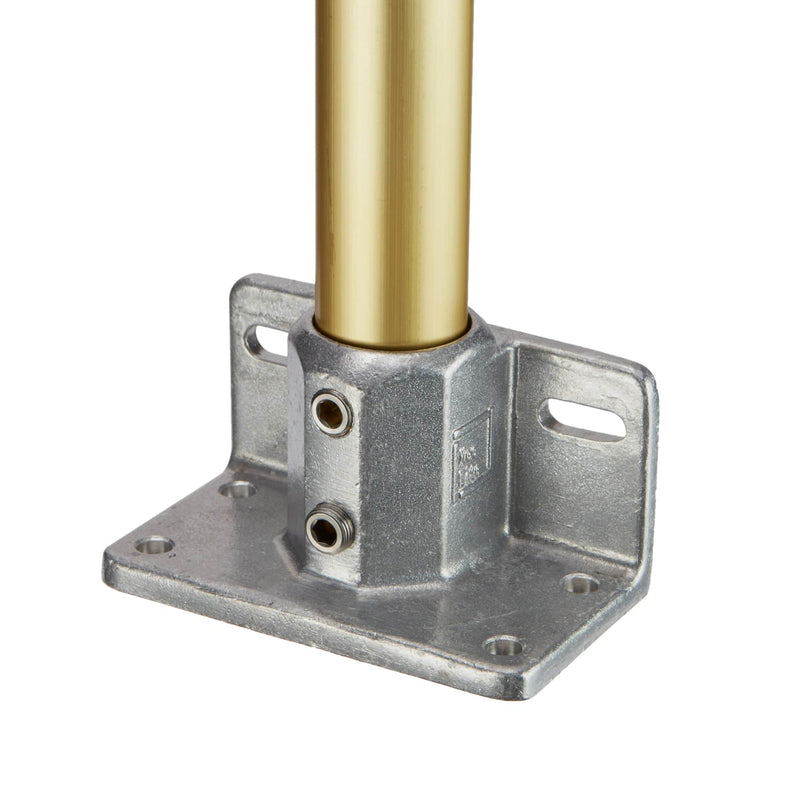 Aluminum Railing Flange with Toe Board Adapter - Kee Safety
