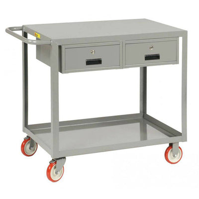 Welded Service Cart w/ 2 Drawers - Little Giant