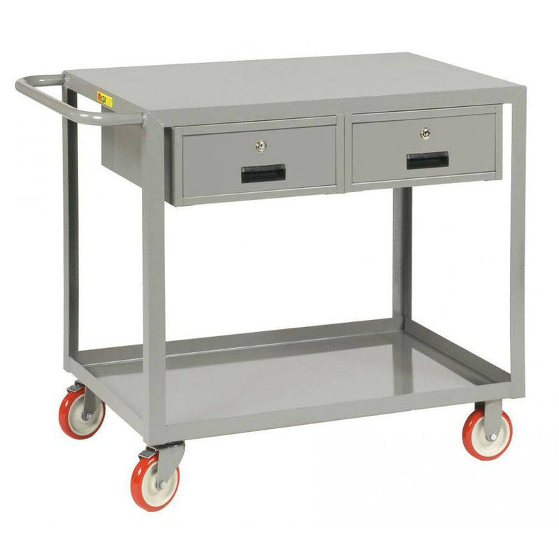 Welded Service Cart w/ 2 Drawers - Little Giant