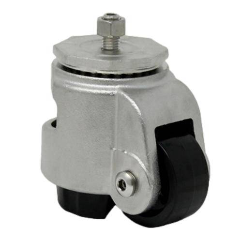Stainless Steel Leveling Caster Threaded Hollow Kingpin - 1300 lbs. Cap. - Durable Superior Casters