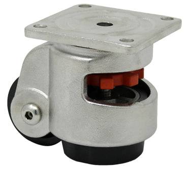 Stainless Steel Leveling Plate Caster - 1300 lbs. Capacity - Durable Superior Casters