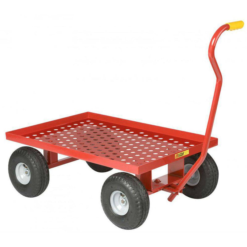 Perforated Steel Deck Wagon Truck (Flat Free Solid Rubber Wheels) - Little Giant