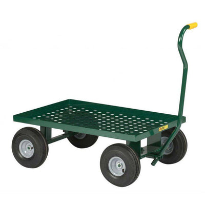 Nursery Wagon Perforated Steel Deck (Solid Rubber Wheels) - Little Giant