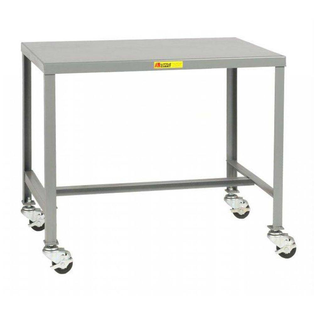 Mobile Steel Top Machine Table (36
