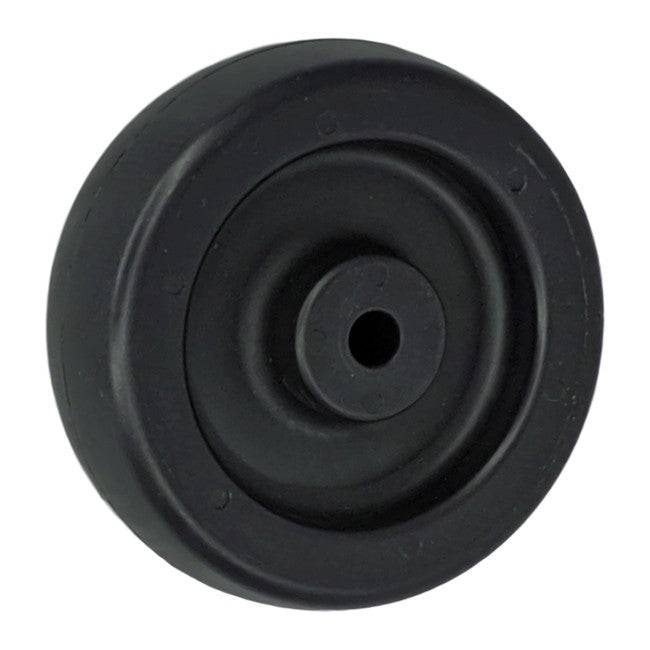 4" x 1-1/4" Polyolefin Wheel Black - 350 lbs. Capacity (4-Pack) - Durable Superior Casters