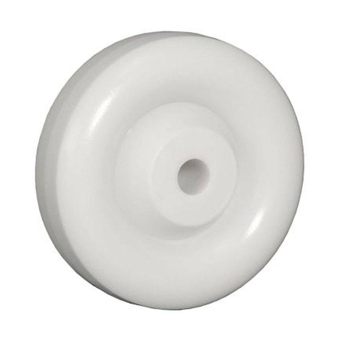 4" x 1-1/4" Polyolefin Wheel White - 350 lbs. Capacity (4-Pack) - Durable Superior Casters
