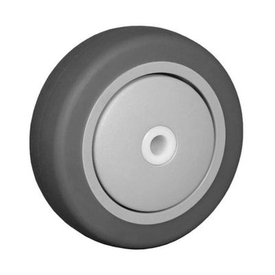 4" x 1-1/4" Poly-Pro Wheel Gray/Gray - 350 lbs. Capacity (4-Pack) - Durable Superior Casters