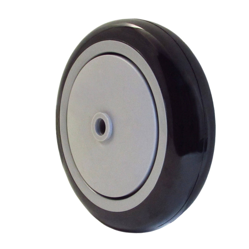 5" x 1-1/4" Poly-Pro Wheel Black/Gray - 350 lbs. Capacity (4-Pack) - Durable Superior Casters